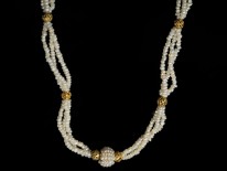 Edwardian Seed Pearl & Gold Necklace