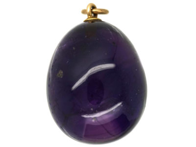 Large Siberian Amethyst Egg Pendant