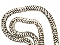 Victorian Silver Snake Chain