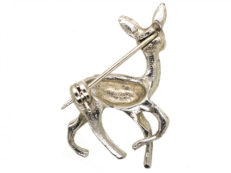 Silver & Marcasite Bambi Brooch