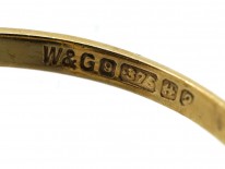 9ct Gold & Rectangular Citrine Ring