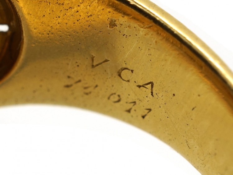18ct Gold Van Cleef & Arpels Double Leaf Twist Ring