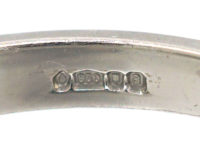 Millenium Platinum & Diamond Solitaire Ring With Diamond Baguette Shoulders