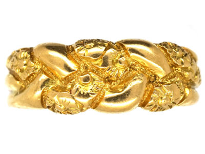 Victorian 18ct Gold Knot Design Ring