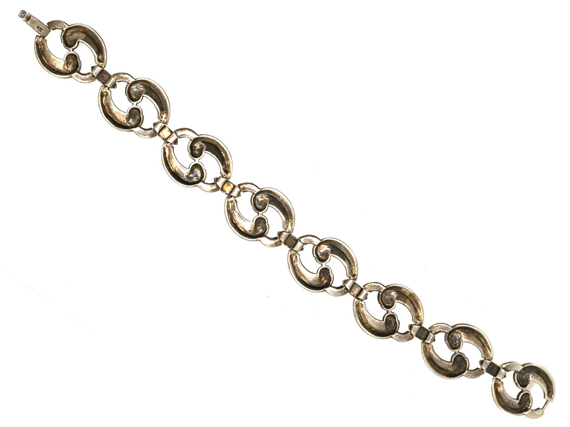 SOLD--Art Deco Enamel Coiled Snake Bracelet Gilt Sterling c. 1930 – Bavier  Brook Antique Jewelry