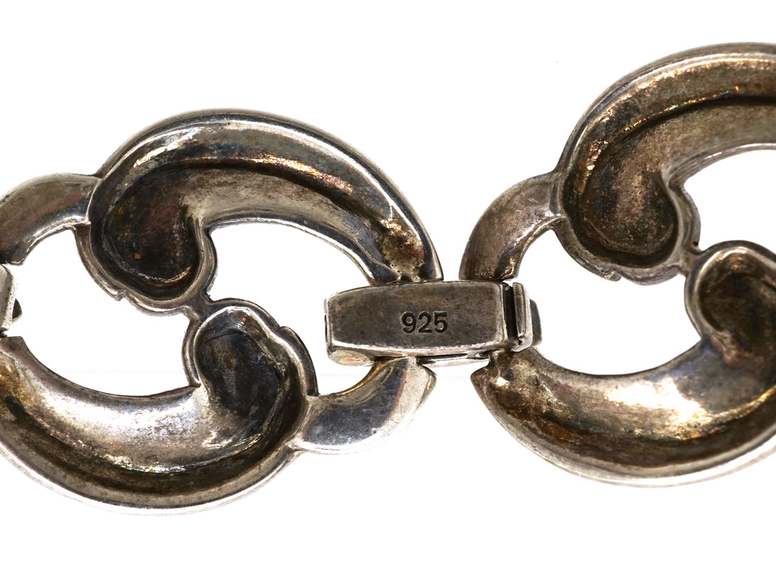 SOLD--Art Deco Enamel Coiled Snake Bracelet Gilt Sterling c. 1930 – Bavier  Brook Antique Jewelry