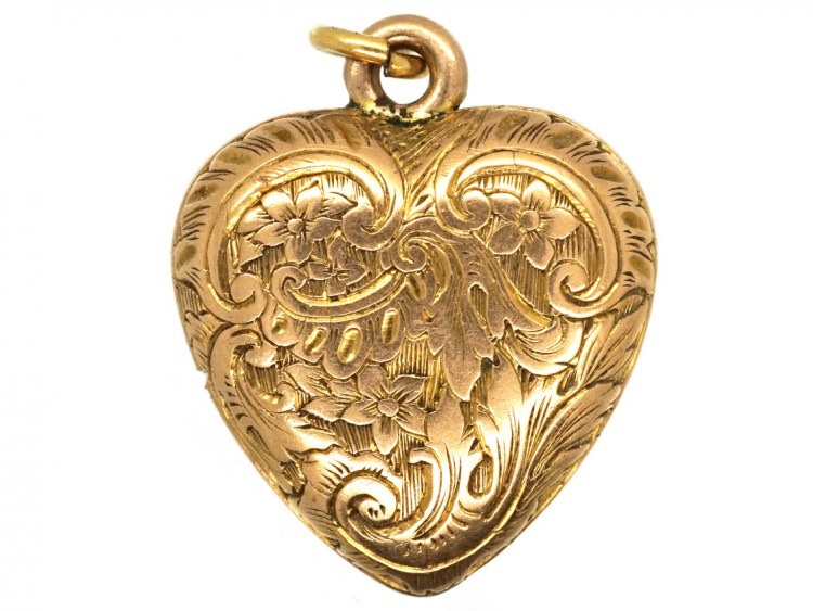 Early Victorian 15ct Gold Heart Pendant