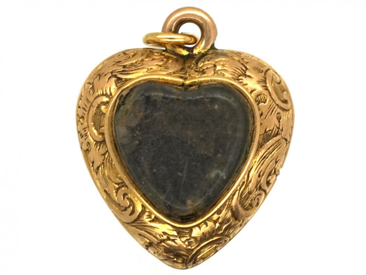 Early Victorian 15ct Gold Heart Pendant