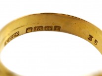 Edwardian 18ct Gold, Sapphire & Diamond Snake Ring