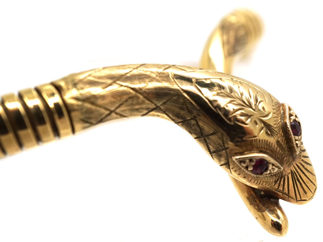 9ct Gold Snake Necklace (142K) The Antique Jewellery Company