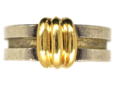 Tiffany Silver & Gold Coil Ring