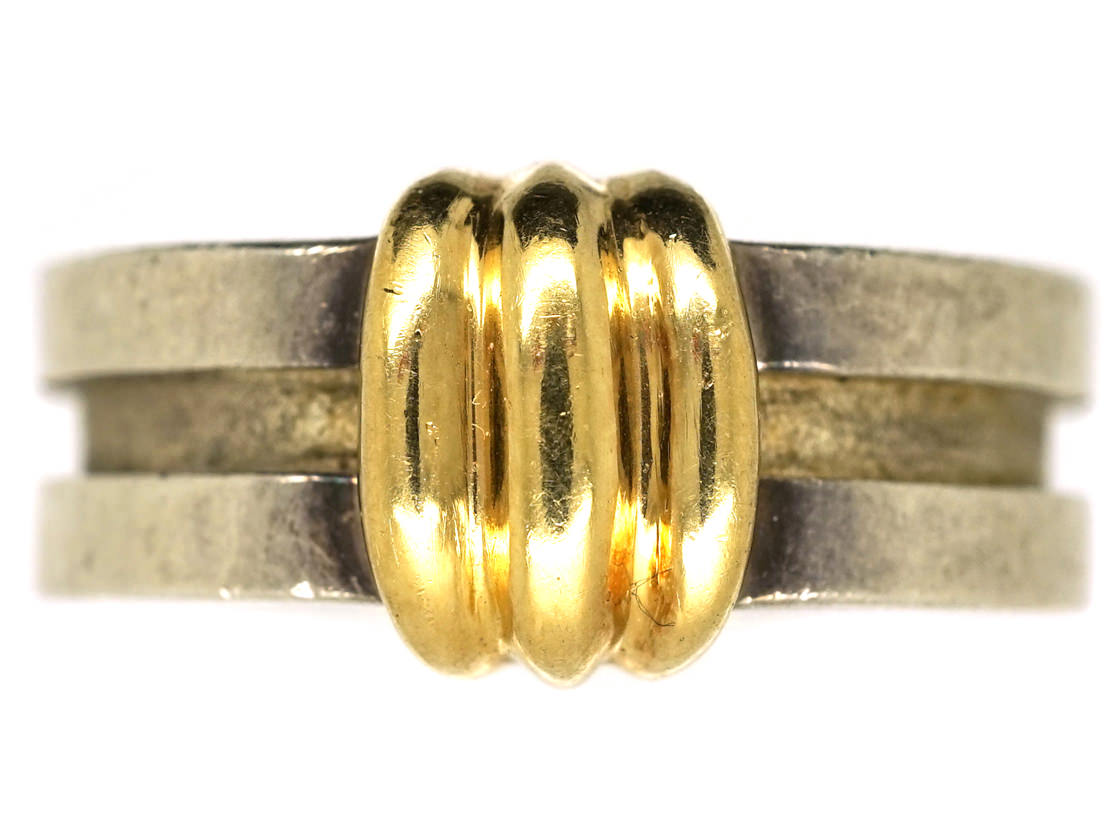 tiffany gold and silver ring
