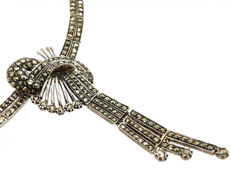 1950s Silver & Marcasite Necklace