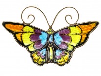 Silver Gilt & Enamel Butterfly Brooch By David Andersen
