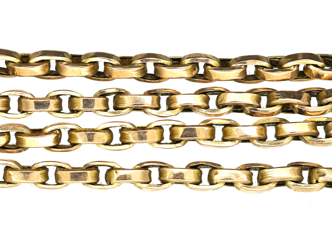 Victorian 9ct Gold Chain (161G) The Antique Jewellery Company
