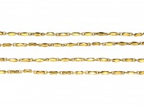 18ct Gold Thin Faceted Chain