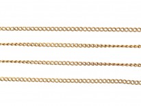 Edwardian 9ct Gold Fine Trace Link Chain