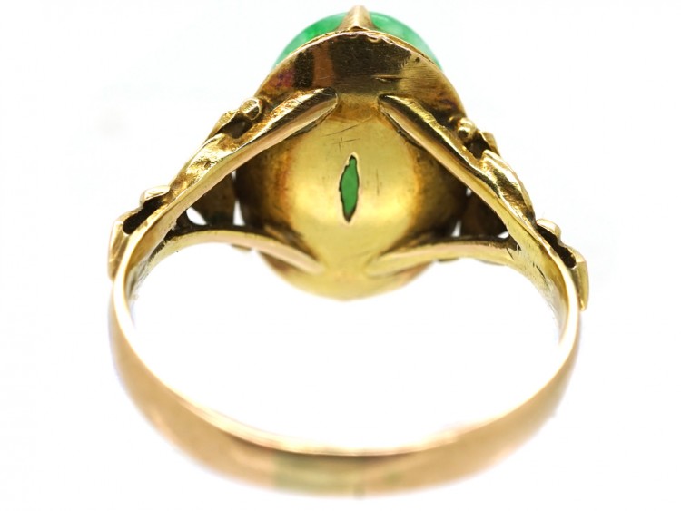 14ct Gold & Jade Ring