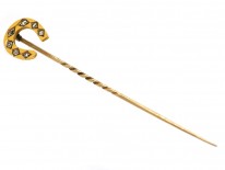 Victorian 18ct Gold & Diamond Horseshoe Tie Pin