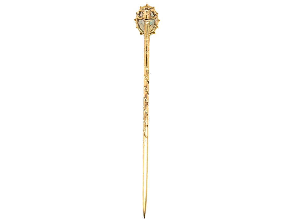 Edwardian 15ct Gold & Opal Tie Pin (53SS) | The Antique Jewellery Company