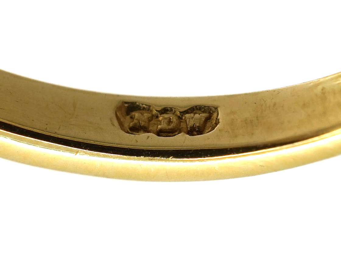 18ct Gold, Sapphire & Diamond Three Stone Ring (262K) | The Antique ...