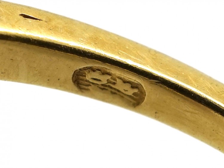Edwardian 18ct Gold, Platinum, Pearl & Diamond Cluster Ring