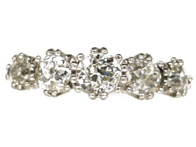 Platinum & Diamond Five Stone Ring