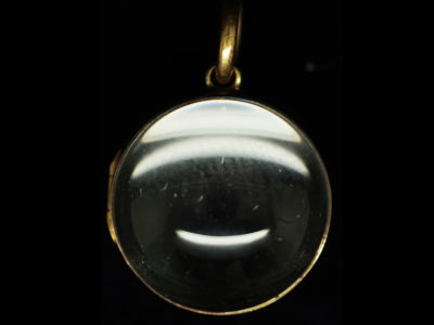 Edwardian Rock Crystal Ball Locket