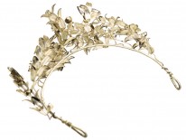 Victorian Silver Lilies Tiara