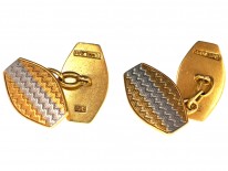 Art Deco 18ct Gold & Platinum Cufflinks