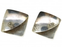 Silver Modernist Earrings