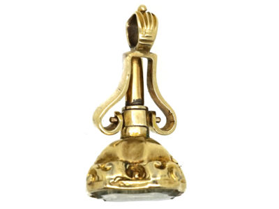 Victorian Hinged Seal With Rock Crystal Base