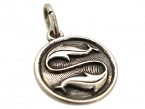 Silver Pisces Charm by David Anderson