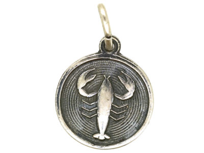 Scorpio Silver Charm by David Anderson