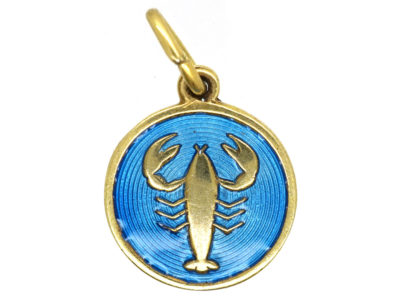 Silver & Enamel Scorpio Charm by David Anderson