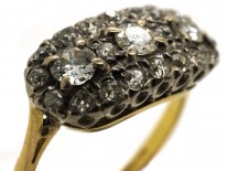 Edwardian 18ct Gold Three Stone Cluster Ring