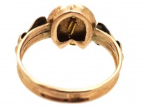 Two Colour Gold Hands & Horseshoe Ring