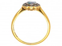 Edwardian 18ct Gold & Platinum, Black Opal & Diamond Ring