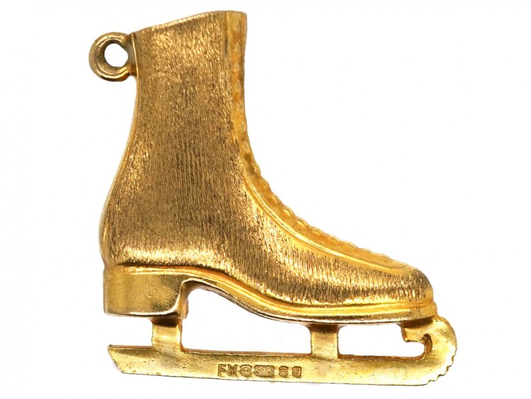 9ct Gold Skate Boot Charm