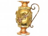French 18ct Three Colour Gold Ewer Charm