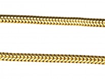 French 18ct Gold Snake Chain