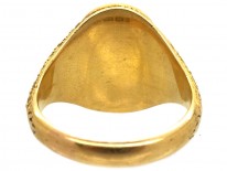 Victorian 18ct Gold & Bloodstone Signet Ring