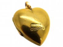 Edwardian 15ct Gold Heart Shaped Locket