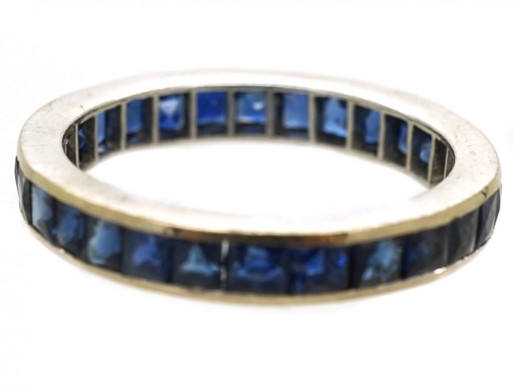 18ct White Gold & Sapphire Eternity Ring
