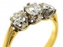 18ct Gold Three stone Diamond Ring