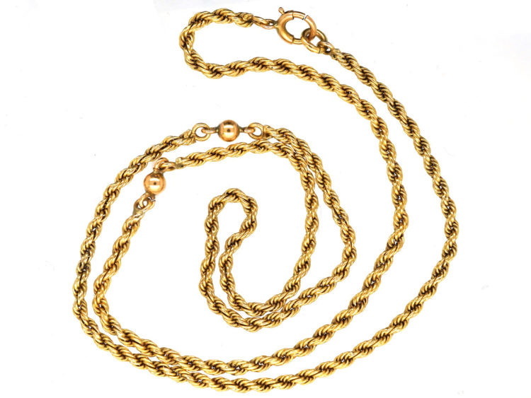 Edwardian 15ct Gold Prince of Wales Chain
