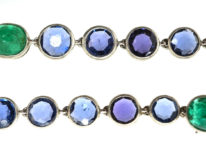 Edwardian Platinum, Sapphire & Emerald Bracelet