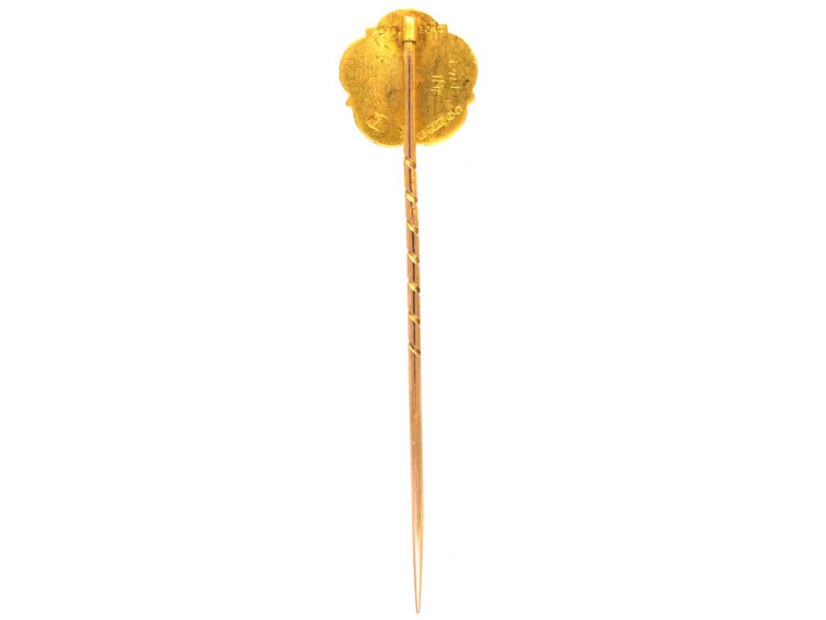 Edwardian 15ct Gold Tudor Rose Tie Pin