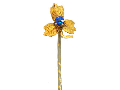 Edwardian 9ct Gold & Sapphire Doublet Tie Pin