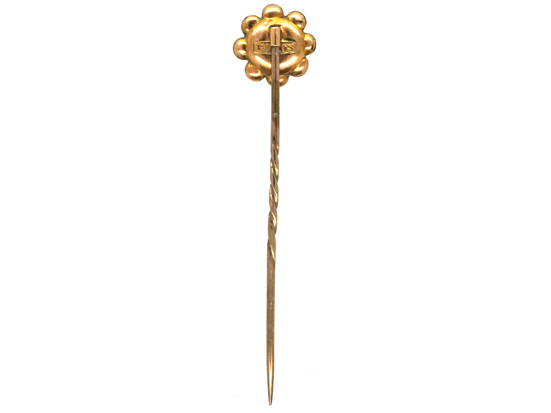 Edwardian 9ct Gold Tie Pin Set with a Garnet (676K) | The Antique ...